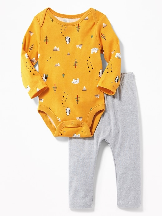 View large product image 1 of 2. 2-Piece Bodysuit and Leggings Set for Baby