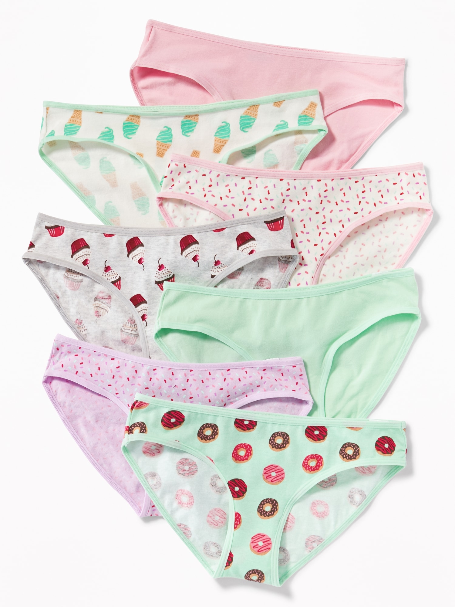 NEW 7 PAIR Girls Size Large * OLD NAVY * Underwear Panties Bikinis