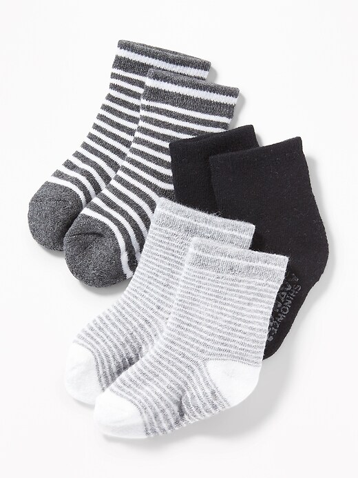 View large product image 1 of 1. 3-Pack Crew Socks for Baby
