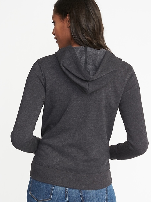 Image number 2 showing, Relaxed Logo-Graphic Zip Hoodie for Women
