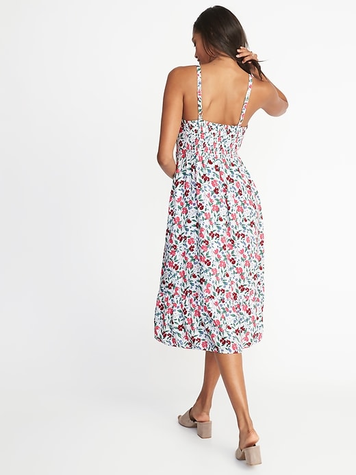 Fit & Flare Cami Midi Dress for Women | Old Navy