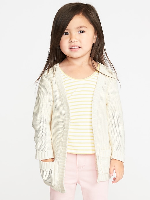 View large product image 1 of 4. Open-Front Sweater for Toddler Girls