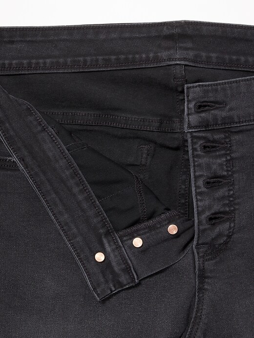 Image number 3 showing, High-Waisted Secret-Slim Pockets Plus-Size Raw-Edge Rockstar Super Skinny Jeans