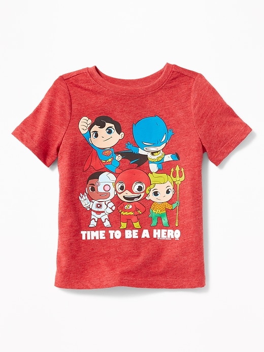 View large product image 1 of 2. DC Comics&#153 Justice League "Time to Be A Hero" Tee for Toddler Boys