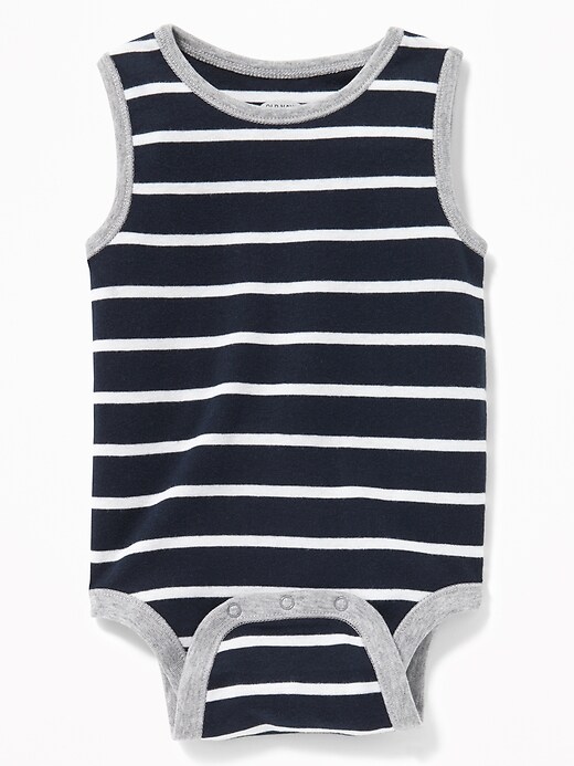 View large product image 1 of 1. Printed Sleeveless Bodysuit For Baby