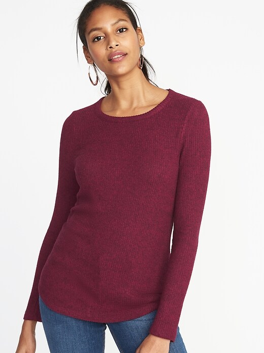 Slim-Fit Luxe Rib-Knit Top for Women | Old Navy