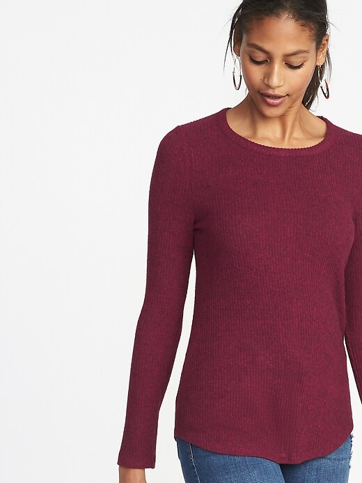 Slim-Fit Luxe Rib-Knit Top for Women | Old Navy
