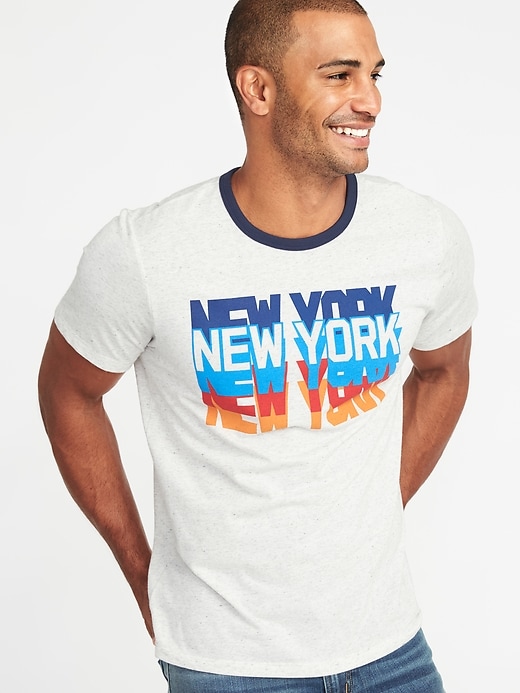 Image number 1 showing, "New York" Graphic Tee