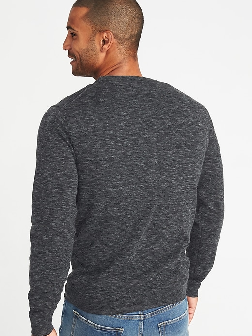 Image number 2 showing, Heathered Crew-Neck Sweater