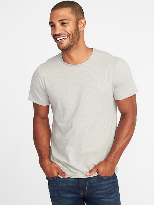 Image number 1 showing, Soft-Washed Perfect-Fit Heathered Tee
