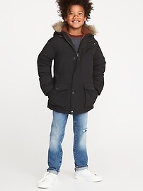 View large product image 3 of 3. Sherpa-Lined Hooded Parka For Boys