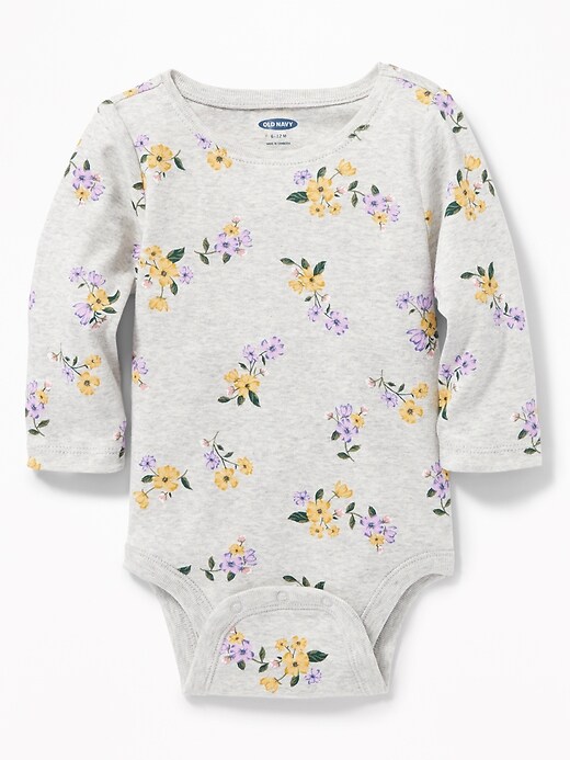 View large product image 1 of 1. Printed Crew-Neck Bodysuit for Baby