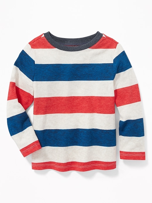 View large product image 1 of 2. Striped Crew-Neck Tee for Toddler Boys