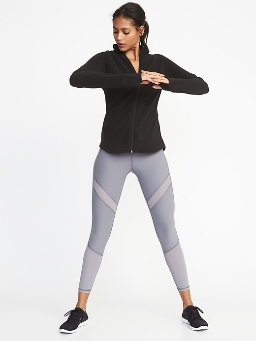 Image number 3 showing, Semi-Fitted Full-Zip Performance Fleece Jacket for Women
