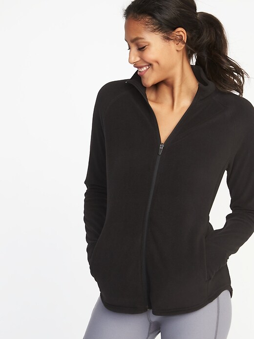 Image number 1 showing, Semi-Fitted Full-Zip Performance Fleece Jacket for Women