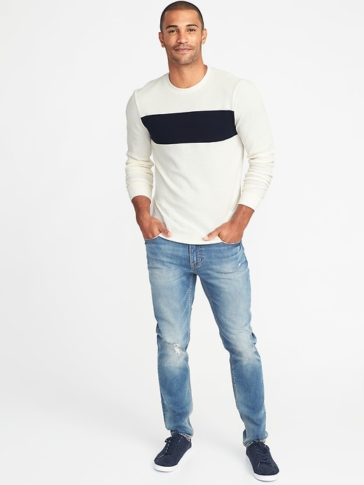 Soft-Washed Thermal Crew-Neck Tee for Men | Old Navy