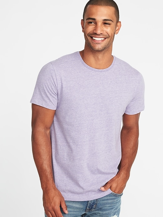 View large product image 1 of 1. Soft-Washed Perfect-Fit Heathered Tee