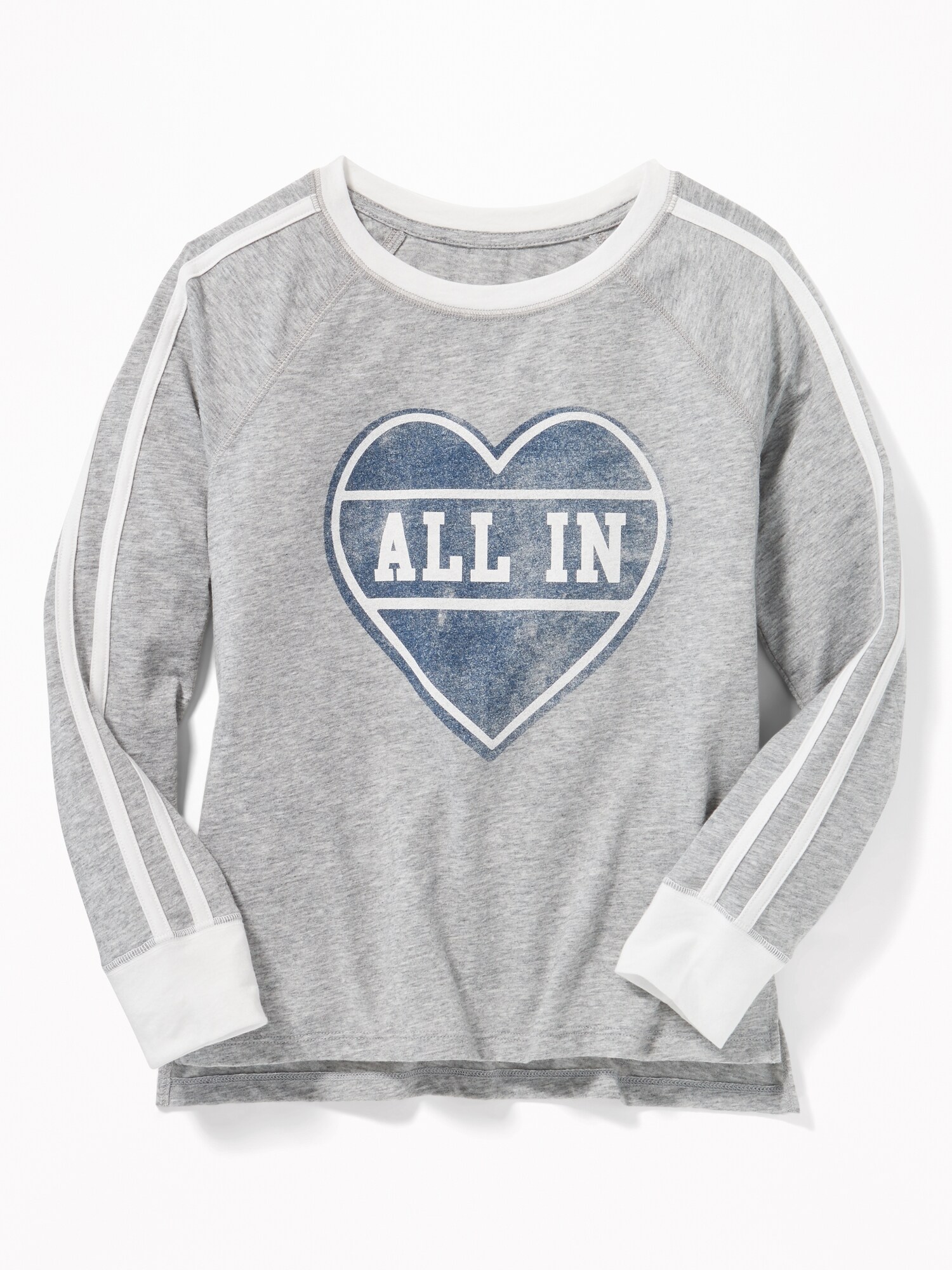 Relaxed Graphic Cropped Raglan Tee for Girls | Old Navy