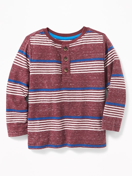 View large product image 1 of 2. Striped Henley for Toddler Boys
