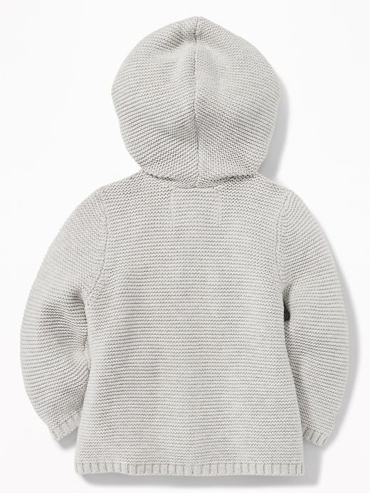 View large product image 2 of 2. Hooded Textured-Knit Cardigan for Baby
