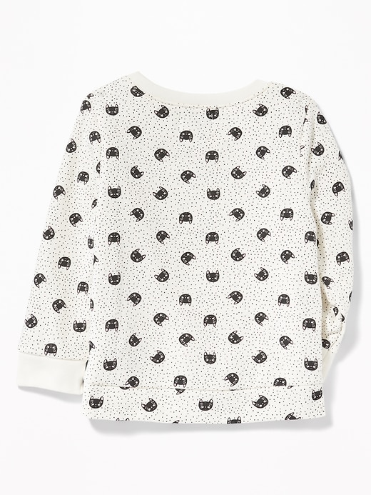 View large product image 2 of 4. Relaxed Printed Sweatshirt for Toddler Girls