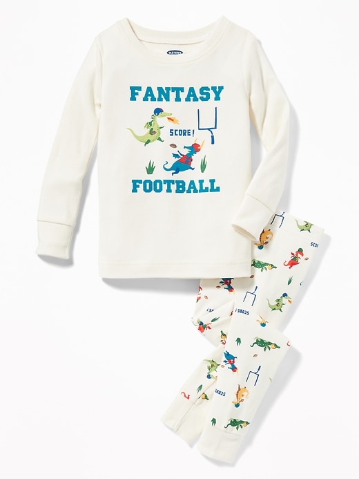 View large product image 1 of 1. "Fantasy Football" Dragon Sleep Set for Toddler Boys & Baby