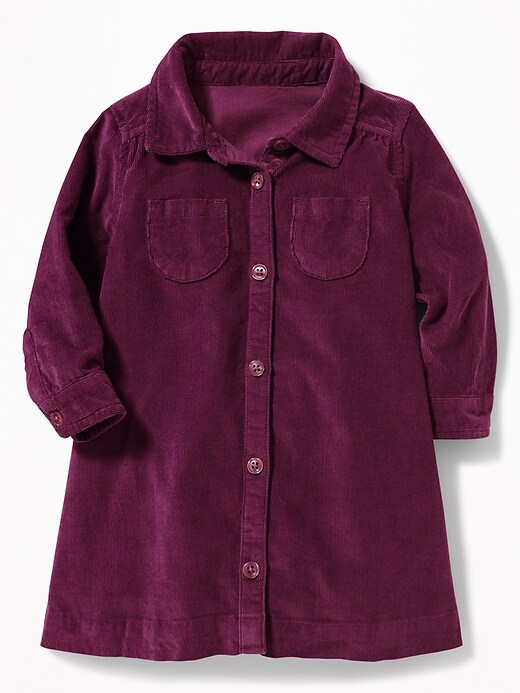 View large product image 1 of 1. Corduroy Shirt Dress for Baby