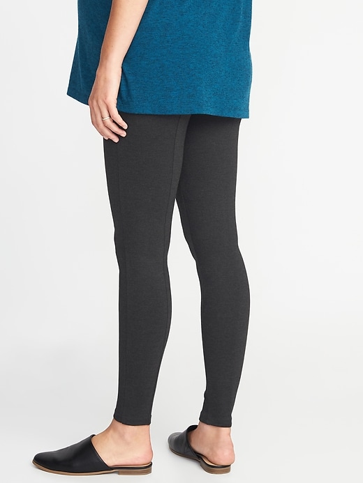 View large product image 2 of 3. Maternity Stevie Full-Panel Ponte-Knit Pants