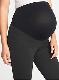 View large product image 3 of 3. Maternity Stevie Full-Panel Ponte-Knit Pants