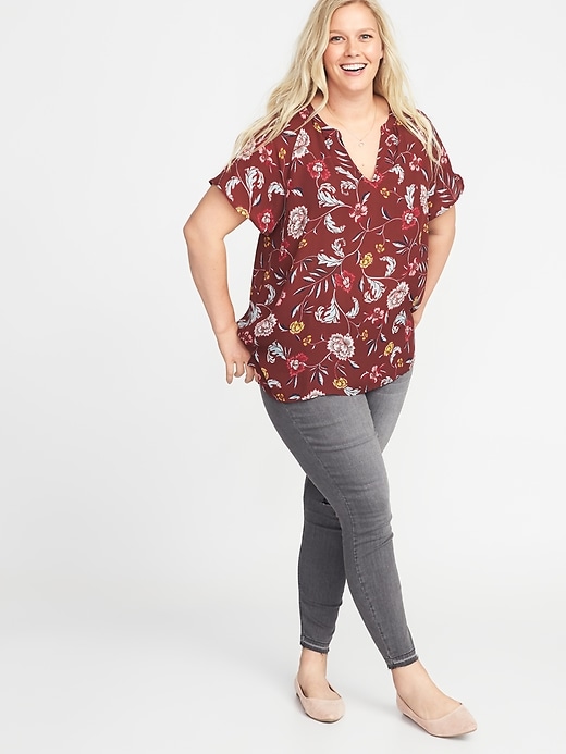 Georgette Plus-Size Cocoon Top | Old Navy