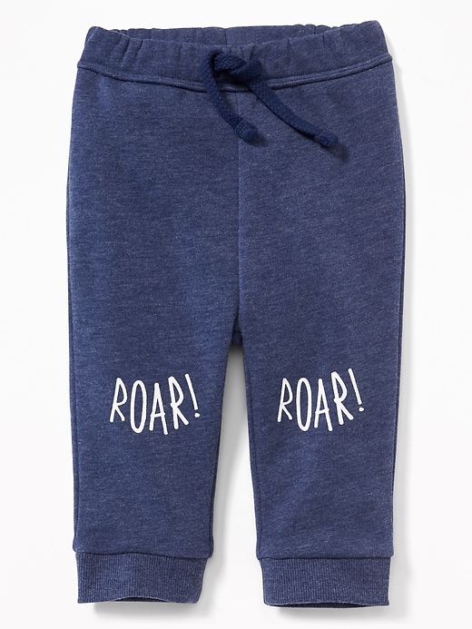 View large product image 1 of 2. "Roar!" Graphic Joggers for Baby
