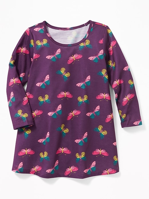 View large product image 1 of 1. Butterfly-Print Sleep Dress For Toddler Girls & Baby