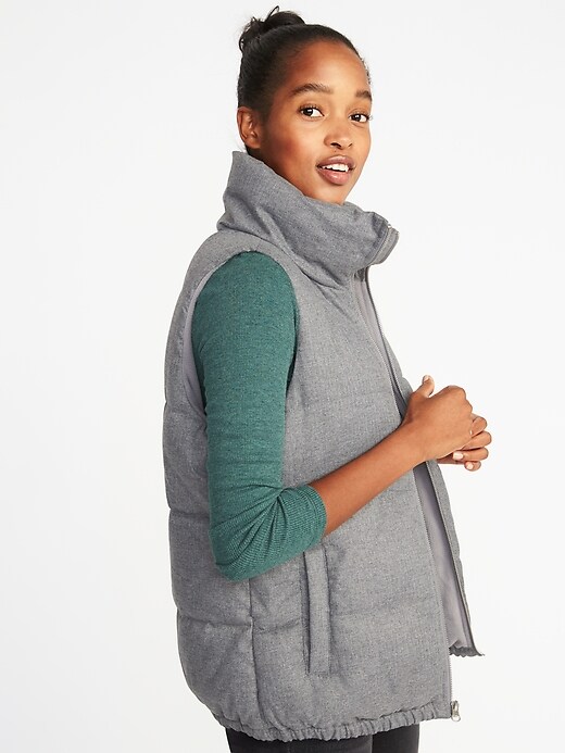 Image number 4 showing, Textured Frost-Free Puffer Vest for Women