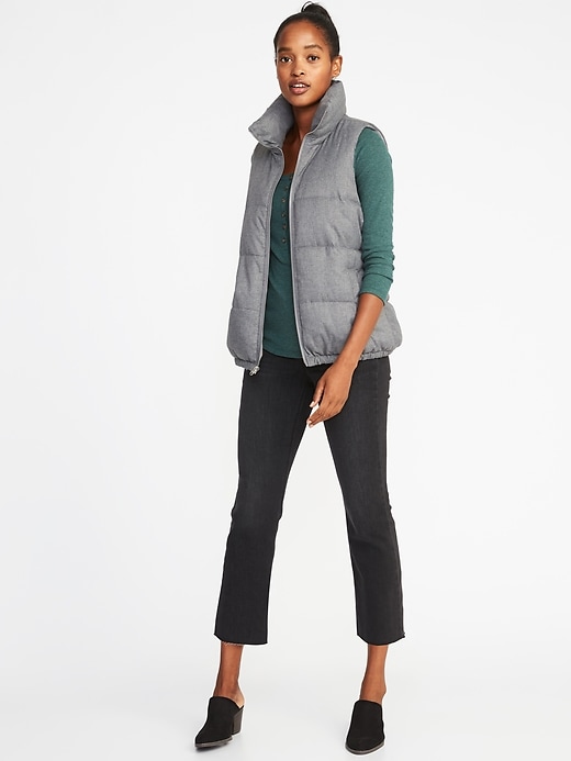 Image number 3 showing, Textured Frost-Free Puffer Vest for Women
