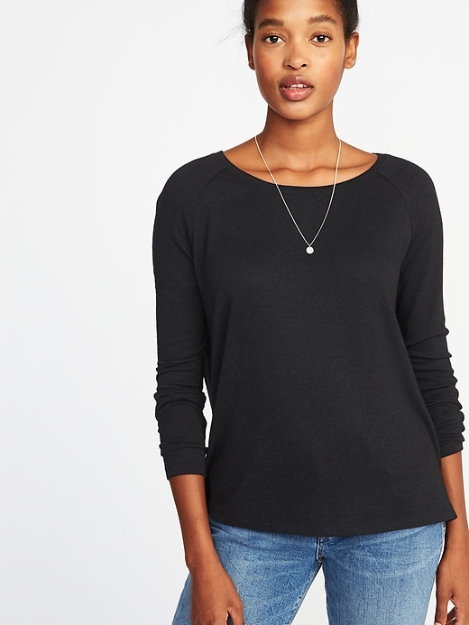 Image number 1 showing, Loose Luxe Soft-Spun Tee for Women