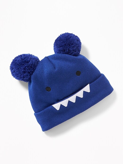 View large product image 1 of 1. Monster Critter Pom-Pom Beanie For Toddler & Baby