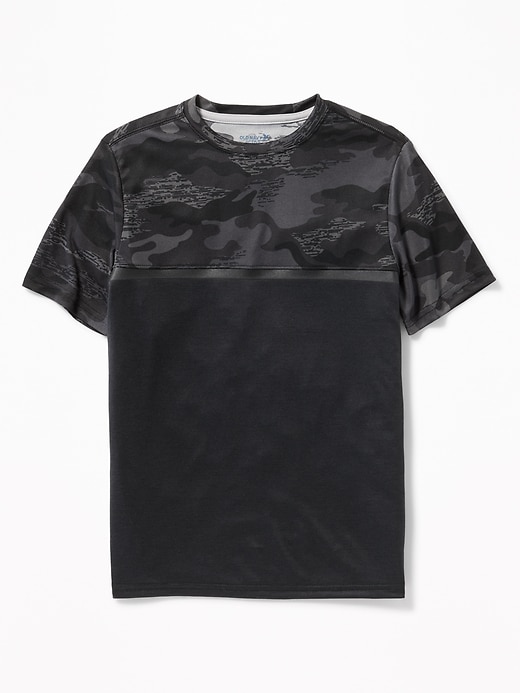 View large product image 1 of 1. Relaxed Go-Dry Color-Block Tee For Boys