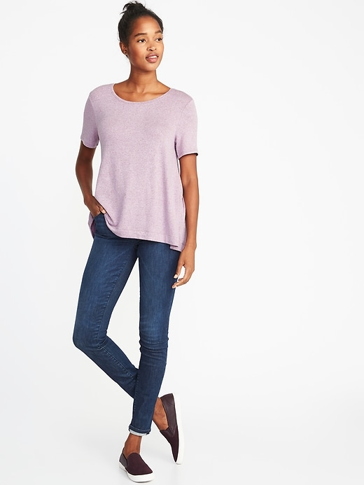 Image number 3 showing, Soft-Spun Luxe Swing Tee for Women