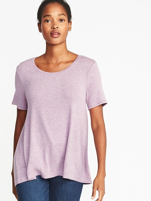 Image number 1 showing, Soft-Spun Luxe Swing Tee for Women
