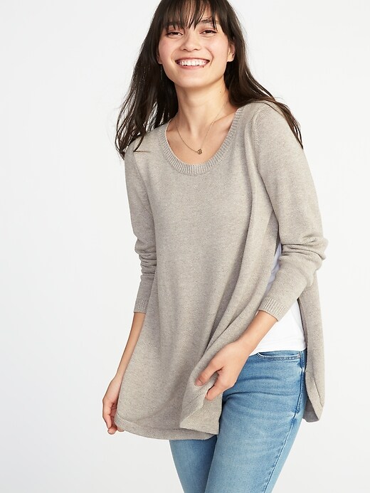 Maternity Side-Slit Nursing Sweater | Old Navy