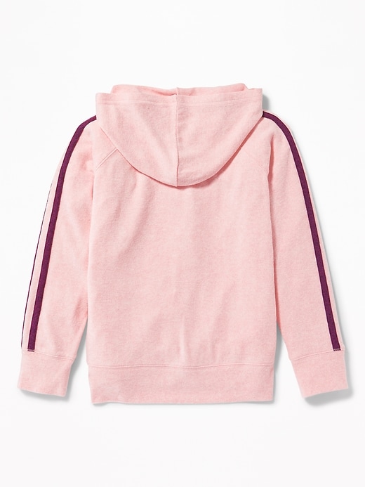 View large product image 2 of 2. Relaxed Plush-Knit Zip Hoodie for Girls