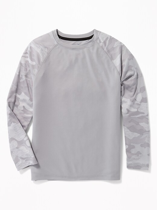 View large product image 1 of 1. Go-Dry Camo-Sleeve Tee For Boys