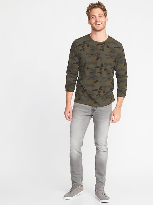 Image number 3 showing, Soft-Washed Crew-Neck Camo Tee
