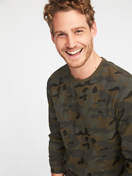 Image number 4 showing, Soft-Washed Crew-Neck Camo Tee