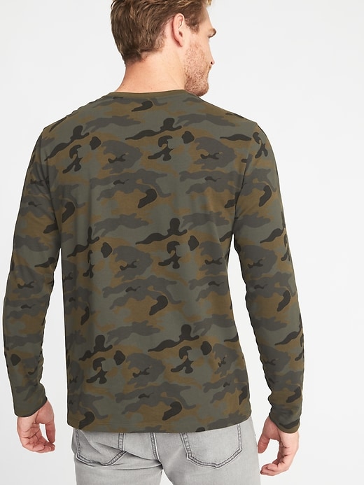 Image number 2 showing, Soft-Washed Crew-Neck Camo Tee