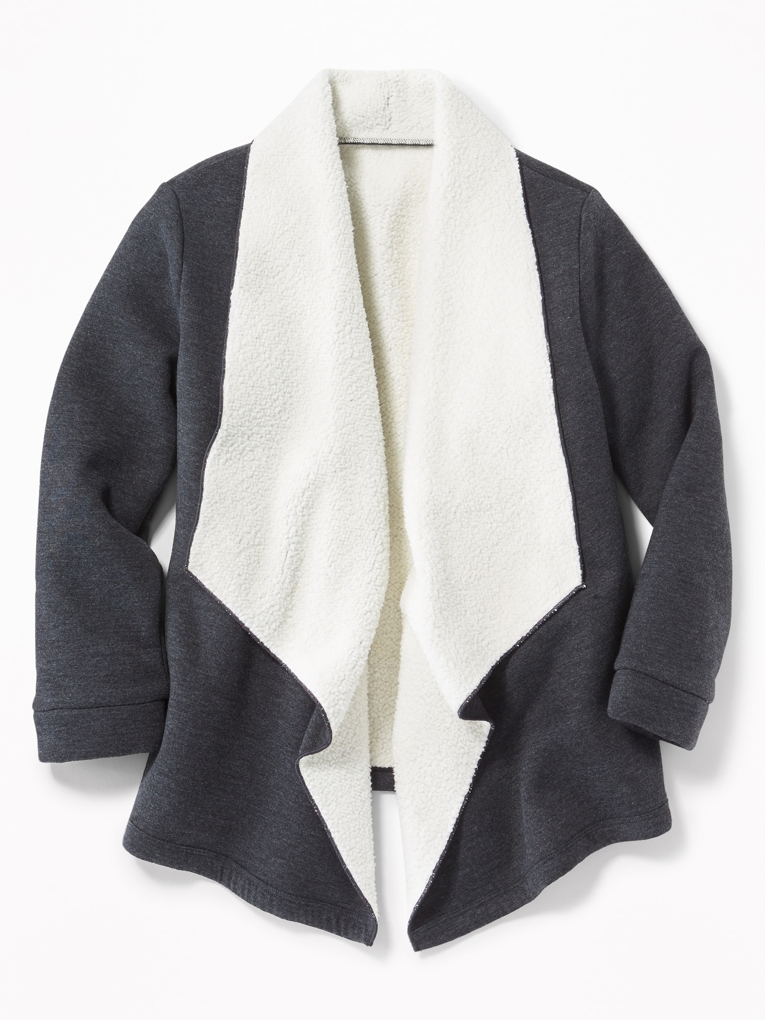 Abercrombie sherpa hotsell open front cardigan