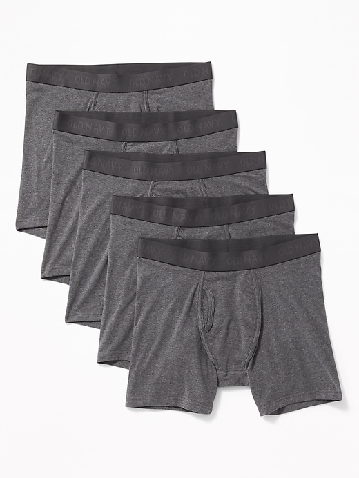 Soft-Washed Built-In Flex Boxer-Briefs Underwear 5-Pack -- 6.25-inch ...