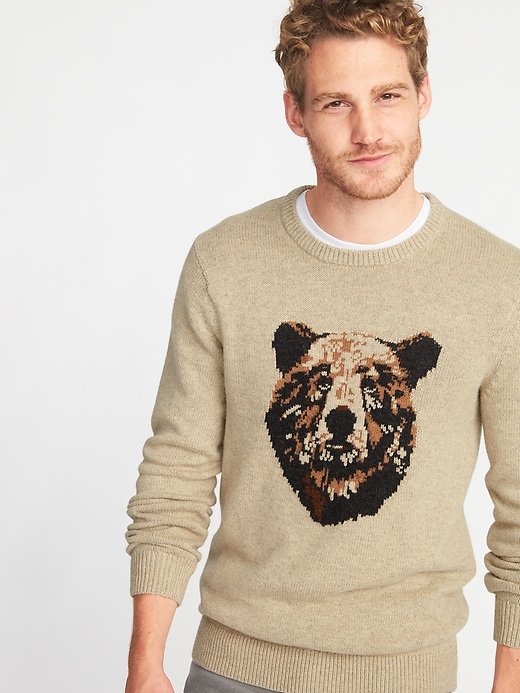 Image number 4 showing, Graphic Crew-Neck Sweater