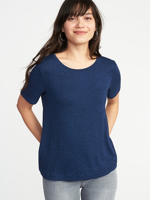 View large product image 1 of 1. Soft-Spun Luxe Swing Tee for Women
