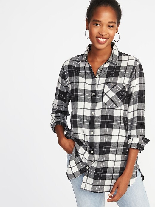 Relaxed Twill Tunic Shirt for Women | Old Navy